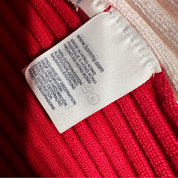 Tommy Hilfiger | Red Snap Button Collar Sweater Y2K Size Medium - Picture 14 of 14